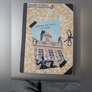 Brochure; Paris City Hall a folder containing five colored postcards